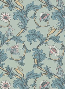 Little Greene Tapete Stag Trail - Arsenic