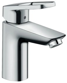 Rubinetto per lavabo a canna media Logis Loop 100 Coolstart cromato in ottone HANSGROHE H 17 cm