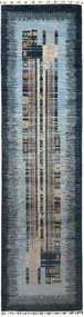 Gabbeh Tappeto orientale 80x290 Blu (Pakistan) Tessuto A Mano