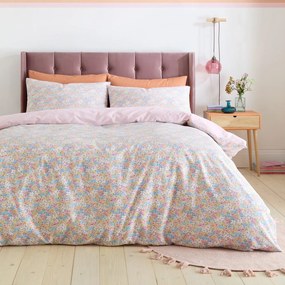 Biancheria da letto rosa per letto singolo 135x200 cm Darcy Floral – Catherine Lansfield