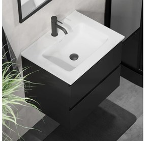 Mobile da bagno con lavabo CONOR 61 cm nero/bianco