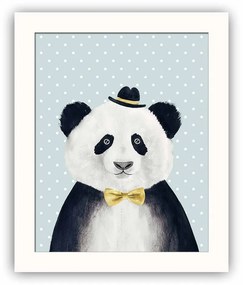 Pittura decorativa Panda, 28,5 x 23,5 cm - Wallity