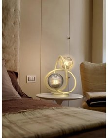 Wofi 8015-204 - Lampada da tavolo LED METZ 2xG9/3,5W/230V oro/grigio