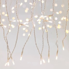 Tenda Natalizia LED 2x2m Cavo TRASPARETE IP44 DUAL WHITE Colore Double Color