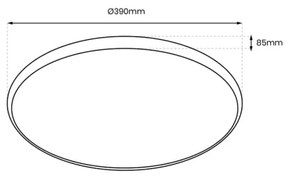 Plafoniera LED RGB dimmerabile RINGO LED/36W/230V + telecomando