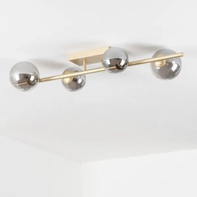 Brilagi - Lampadario a plafone LED MILLA 4xG9/3W/230V oro/fumé