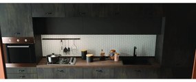 Rubinetto da cucina fisso a collo di cigno Remix nero verniciato opaco DELINIA