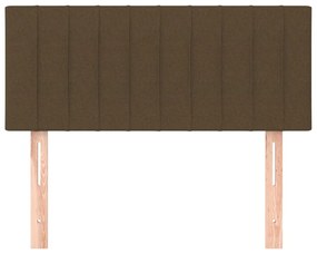 Testiera marrone scuro 80x5x78/88 cm in tessuto