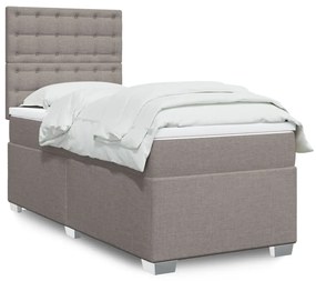 Giroletto A Molle Con Materasso Tortora 90x190 Cm İn Tessuto /