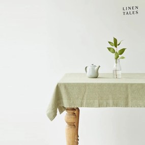 Tovaglia di lino 140x140 cm Sage - Linen Tales