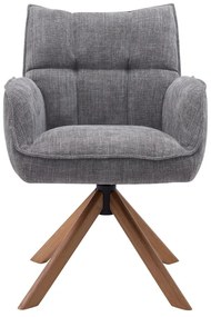 Set di sedie da pranzo grigia in imbottito 2 pz Marilla – Unique Furniture