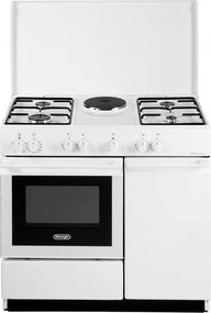 Cucina a gas con forno DE'LONGHI SEW 8541 N EDM bianca L 86 x P 50 cm