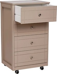 Carrello Cassettiera Giada con piano mattonelle in ceramica TORTORA