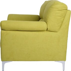 Divano in tessuto a 2 posti 146 cm braccioli imbottito GIADA Verde