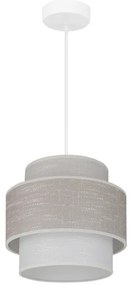 Brilagi - Lampadario a sospensione con filo DOVER SPACE 1xE27/15W/230V diametro 25 cm grigio/color crema