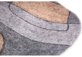 Tappeto lavabile grigio 120x180 cm Oval - Vitaus