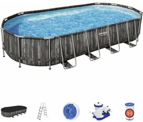 Piscina fuori terra ovale Power Steel 732x366x122 cm Bestway 5611T