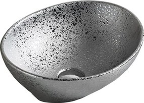 Mexen Elza lavandino da appoggio 40 x 33 cm, argento - 21014052