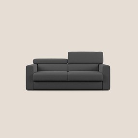 Dylan divano allungabile con pouf estraibile poggiapiedi in tessuto simil cotone impermeabile T13