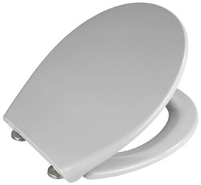 WENKO 22402100-WC sedile WC SAMOS 44,5x37,5 cm grigio/argento