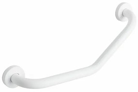 Maniglione di sicurezza in acciaio a 45 gradi da 30x30 cm bianco