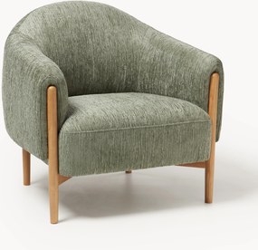 Poltrona con gambe in legno di frassino Theo
