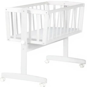 Culla bianca con ruote 40x90 cm – Roba