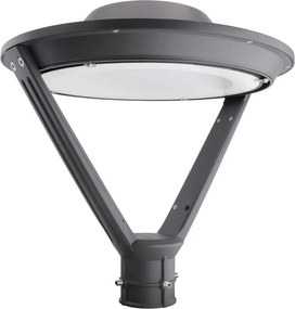 Lampione 50W 130lm/w No Flickering IP65 DIMMERABILE 0-10V Colore Bianco Caldo 3.000K