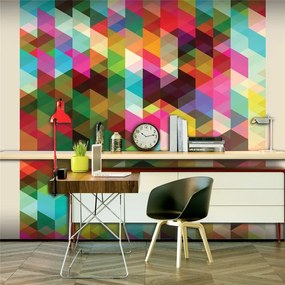 Fotomurale  Colourful Geometry  Colore colorful, Dimensioni e Misure 250x193