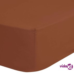 Good Morning Lenzuolo con Angoli 180x220 cm Terracotta