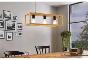 Eglo 32144 - Lampadario a sospensione con cavo BLACKCROWN 3xE27/40W/230V marrone