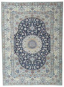 Nain Tappeto persiano 250 x 340 Blu (Iran) Annodato A Mano