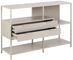 Libreria grigia 114x78x35 cm Seaford - Actona