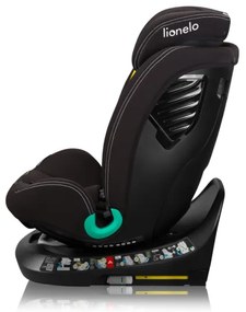 Lionelo-Seggiolino auto girevole con base BASTIAAN ONE i-Size 40-150 cm Nero Carbonio