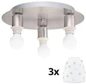Eglo - Plafoniera LED MY CHOICE 3xE14/4W/230V cromo/bianco