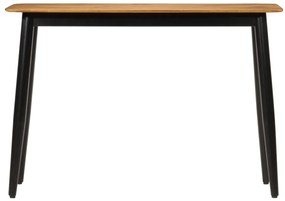 Tavolo consolle 110x40x76 cm in legno massello di mango e ferro