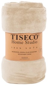 Coperta in micropile beige, 150 x 200 cm - Tiseco Home Studio