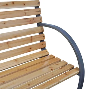 Panca da giardino 112 cm in legno massello di abete