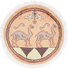 Agra Tappeto orientale 50x50 (Indian) Annodato A Mano