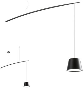 Redo 01-1498 - Lampadario LED a sospensione con filo LOLLI LED/6W/230V nero