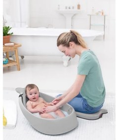 Skip Hop - Vaschetta per bambini MOBY 3 con supporto ergonomico grigia