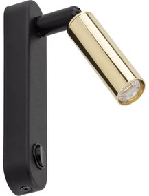 Faretto da parete ENZO 1xG9/8W/230V nero/oro