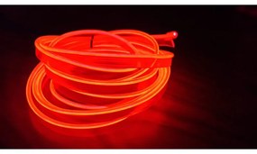 Stringa EL Striscia Neon Led Rosso 5 Metri Flessibile Tagliabile Luce Decorativa Atmosfera Per Interno Auto Camion Camper Sfilata Moda