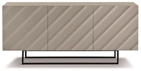 Madia 3 ante in legno 180 cm Tortora piedini sagomati - KALLA