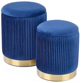 SET 2x Tabacco MONTY diametro 36/66 cm blu/oro