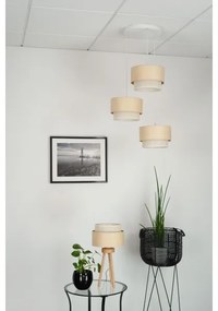 Brilagi - Lampadario a cavo ARIZONA BOHO 3xE27/15W/230V beige/bianco