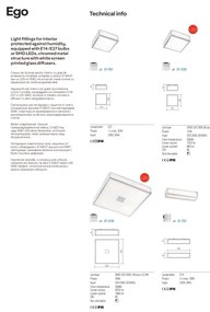 Redo 01-1236 - Plafoniera LED da bagno EGO 12W/230V IP44, cromo lucido
