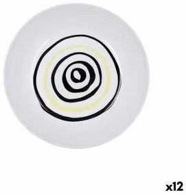Piatto Fondo Bidasoa Zigzag Multicolore Ceramica 20 cm (12 Unità)