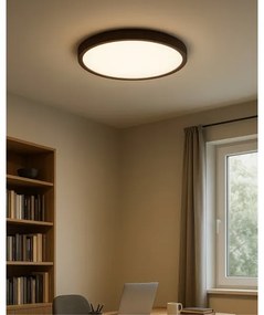Plafoniera da soffitto LED/32W/230V 3000/4000/6500K diam. 40 cm marrone