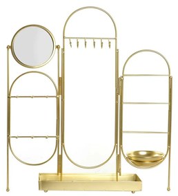 Portagioie Verticale DKD Home Decor Specchio Metallo (45 x 10,5 x 51,5 cm) (46 x 10,5 x 51,5 cm)